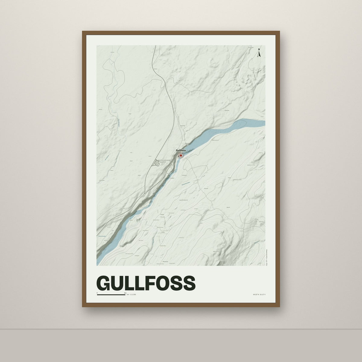 Gullfoss – Mosi, rauður
