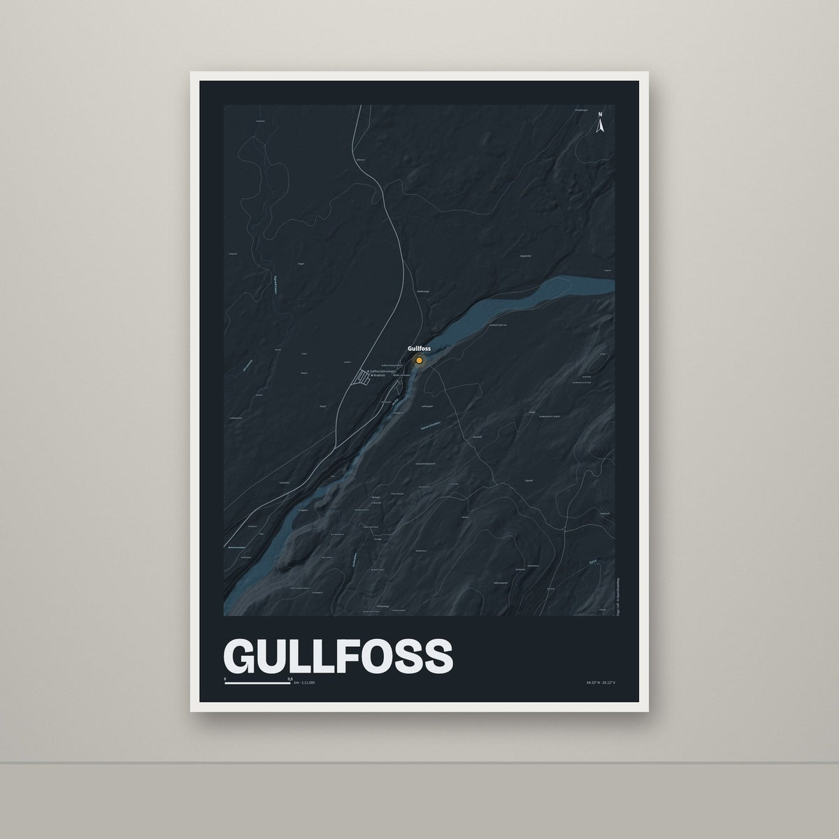 Gullfoss – Nótt, okkurgulur