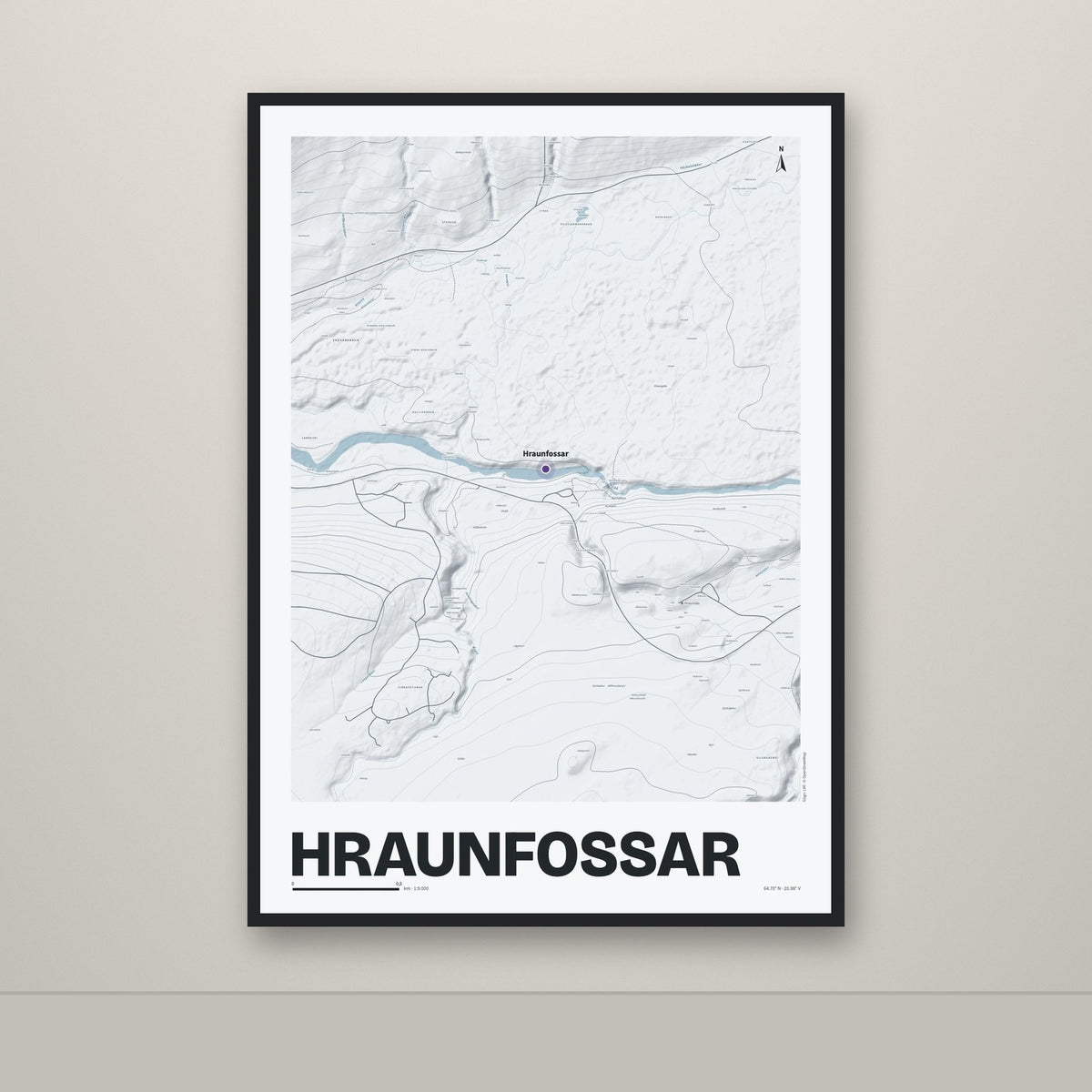 Hraunfossar – Ljóst, lúpínufjólublár