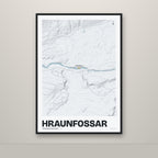 Hraunfossar – Ljóst, okkurgulur