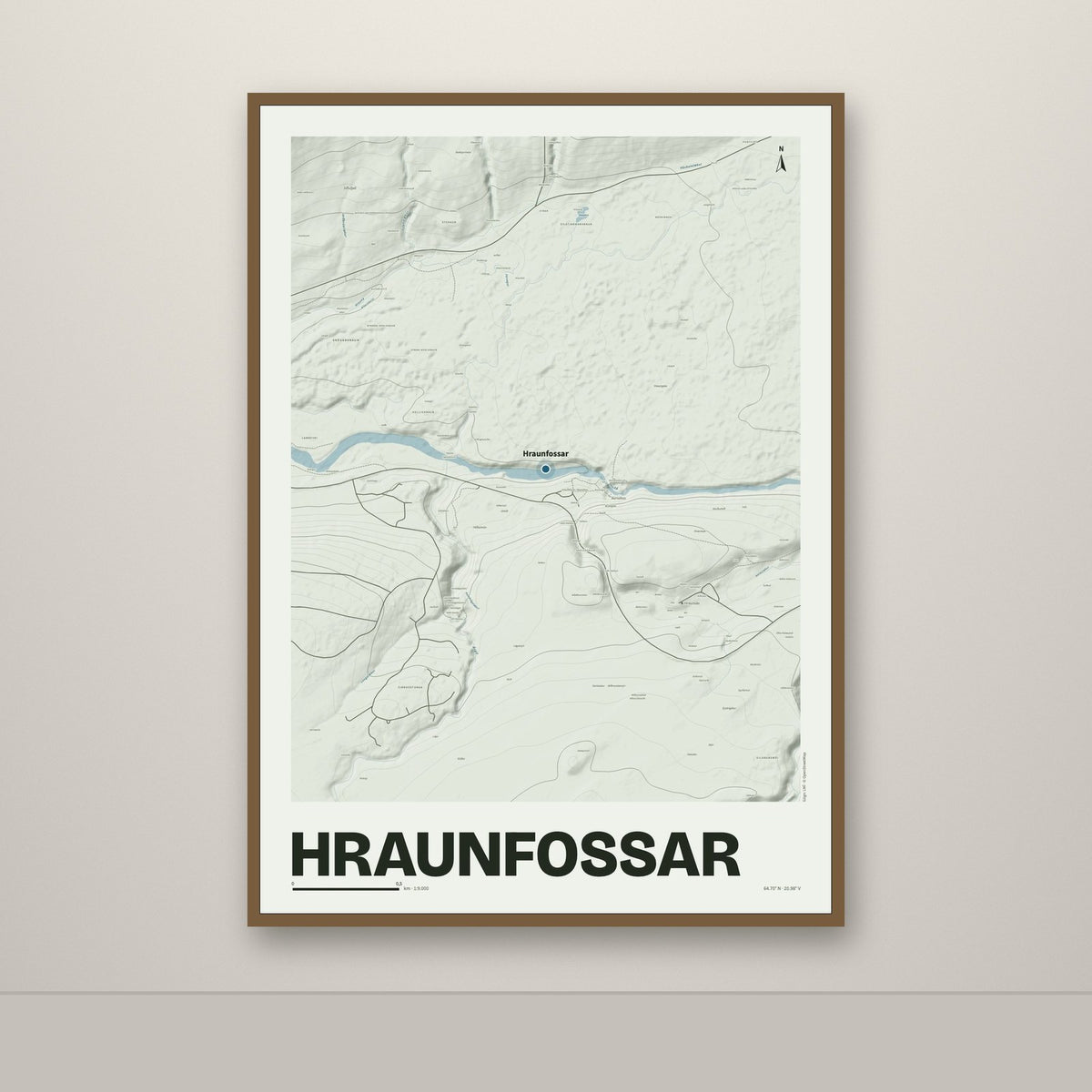Hraunfossar – Mosi, blár