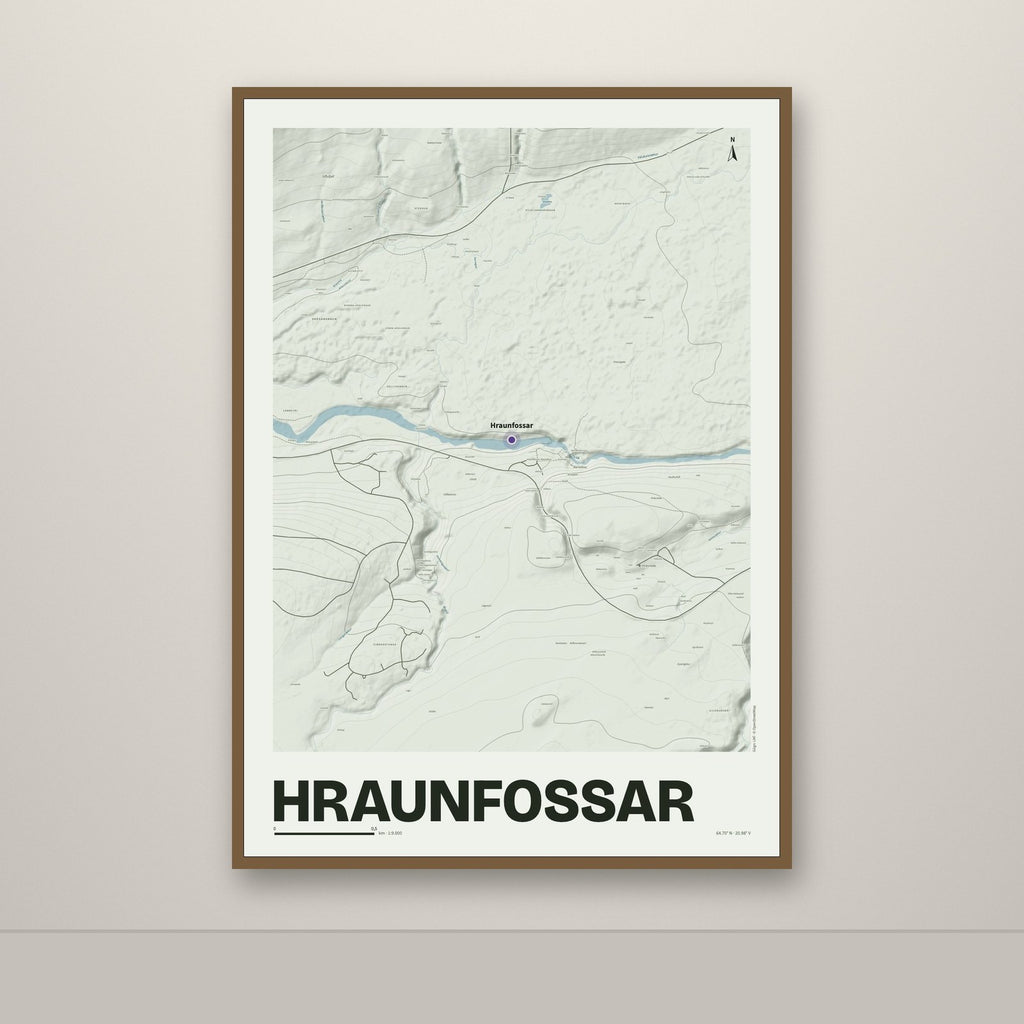 Hraunfossar – Mosi, lúpínufjólublár