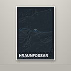 Hraunfossar – Nótt, blár