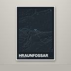 Hraunfossar – Nótt, lúpínufjólublár