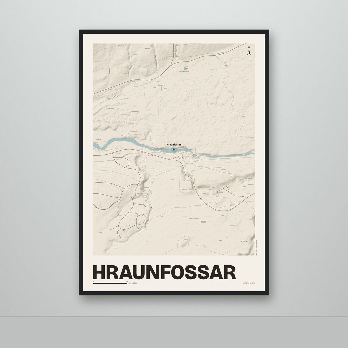 Hraunfossar – Sandur, blár