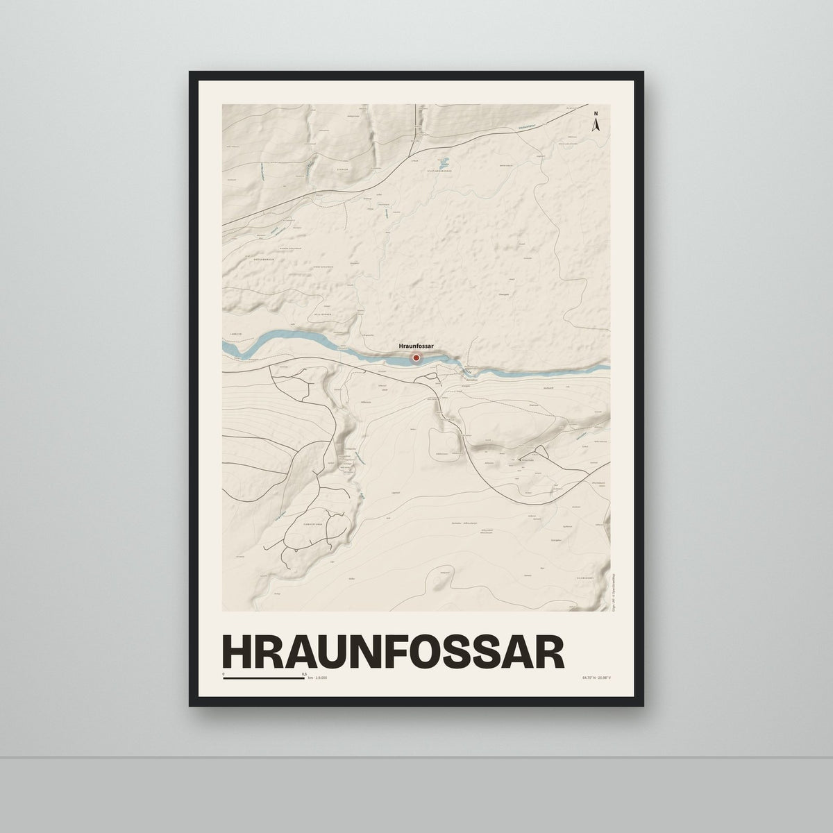 Hraunfossar – Sandur, rauður