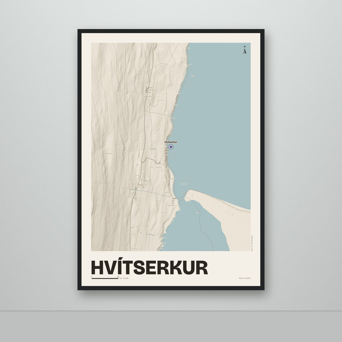 Hvítserkur – Sandur, lúpínufjólublár