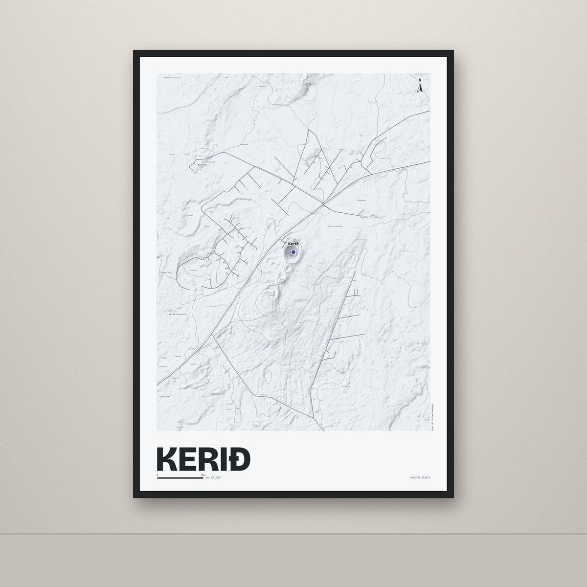 Kerið – Ljóst, lúpínufjólublár