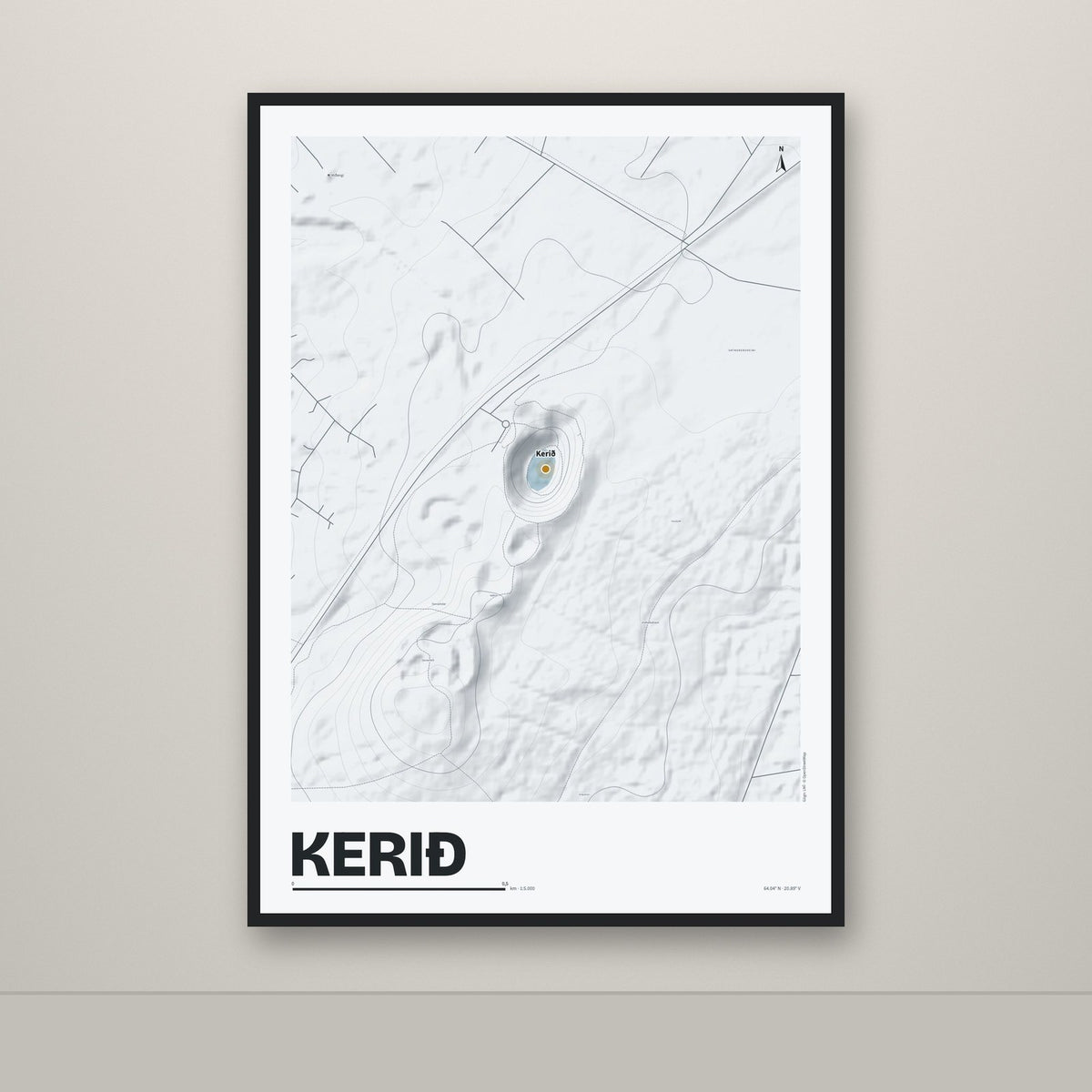Kerið – Ljóst, okkurgulur