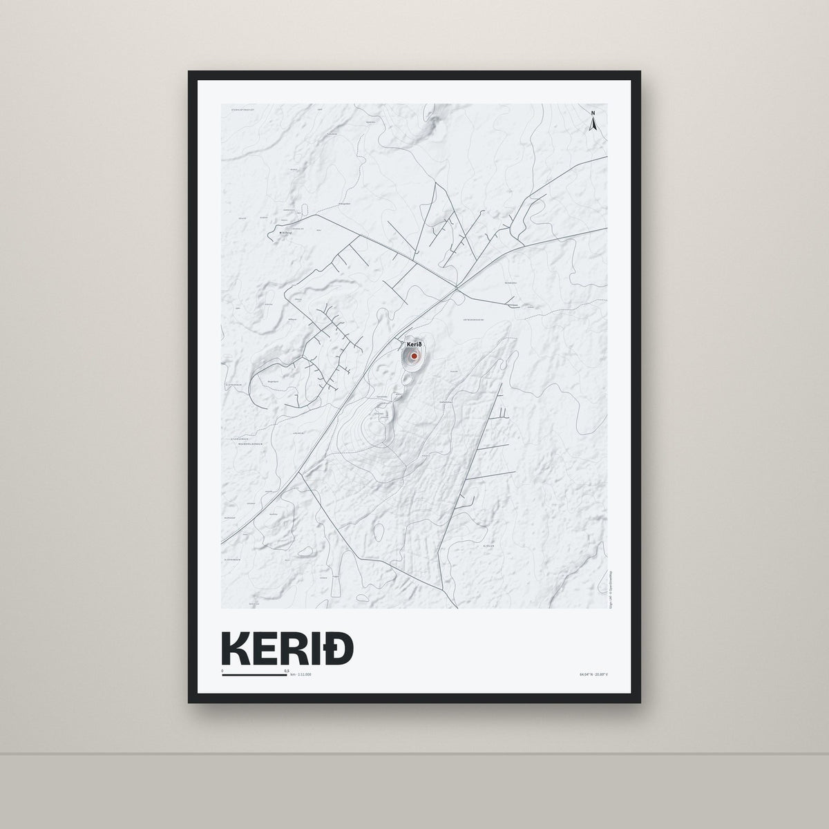 Kerið – Ljóst, rauður