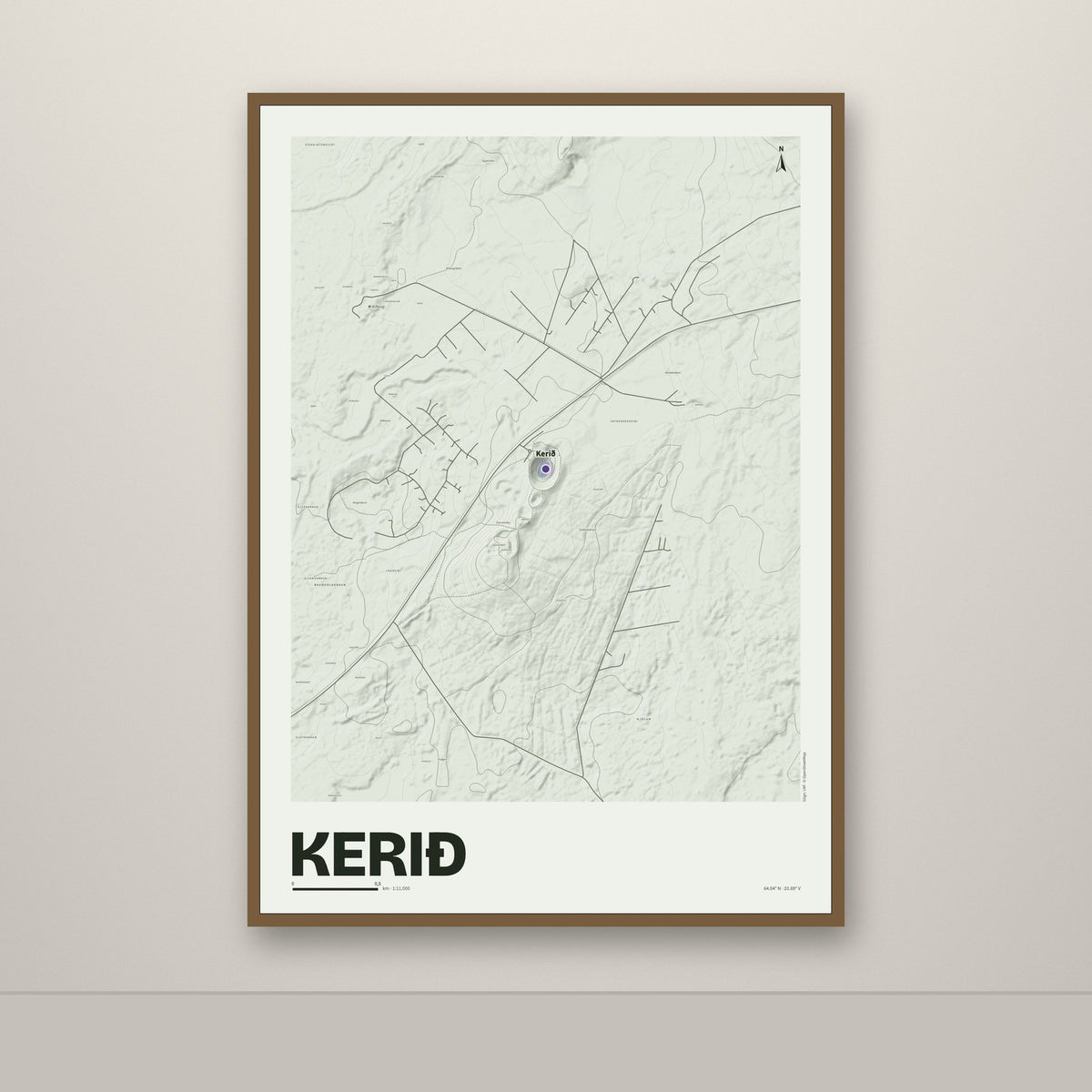 Kerið – Mosi, lúpínufjólublár