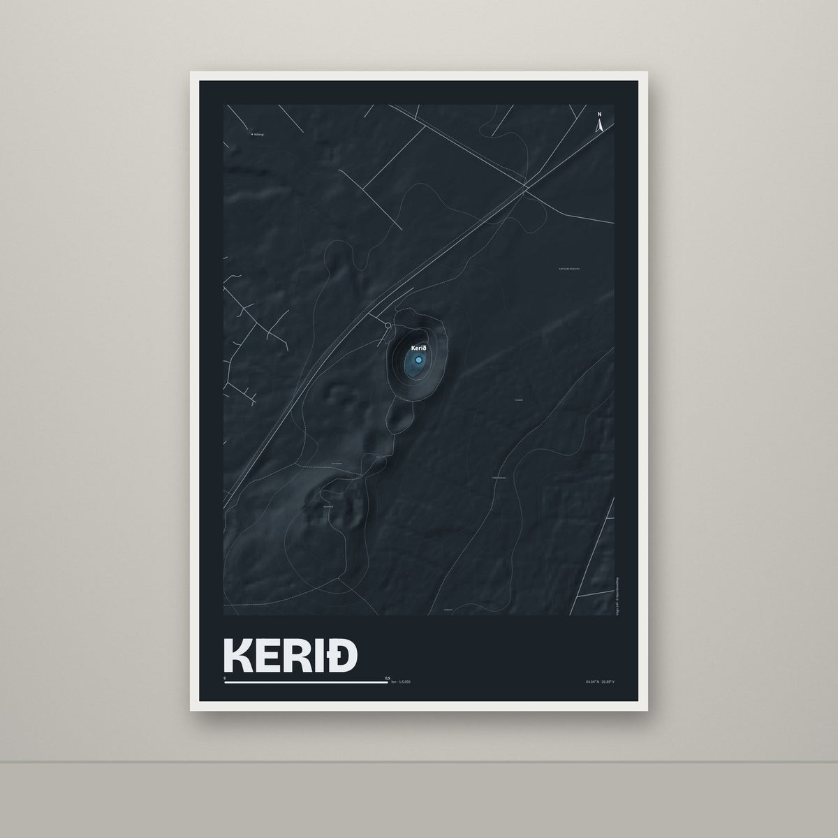 Kerið – Nótt, blár