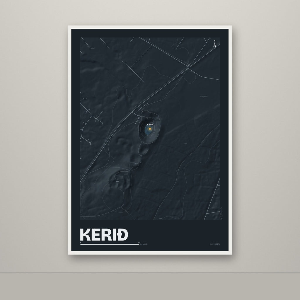 Kerið – Nótt, okkurgulur
