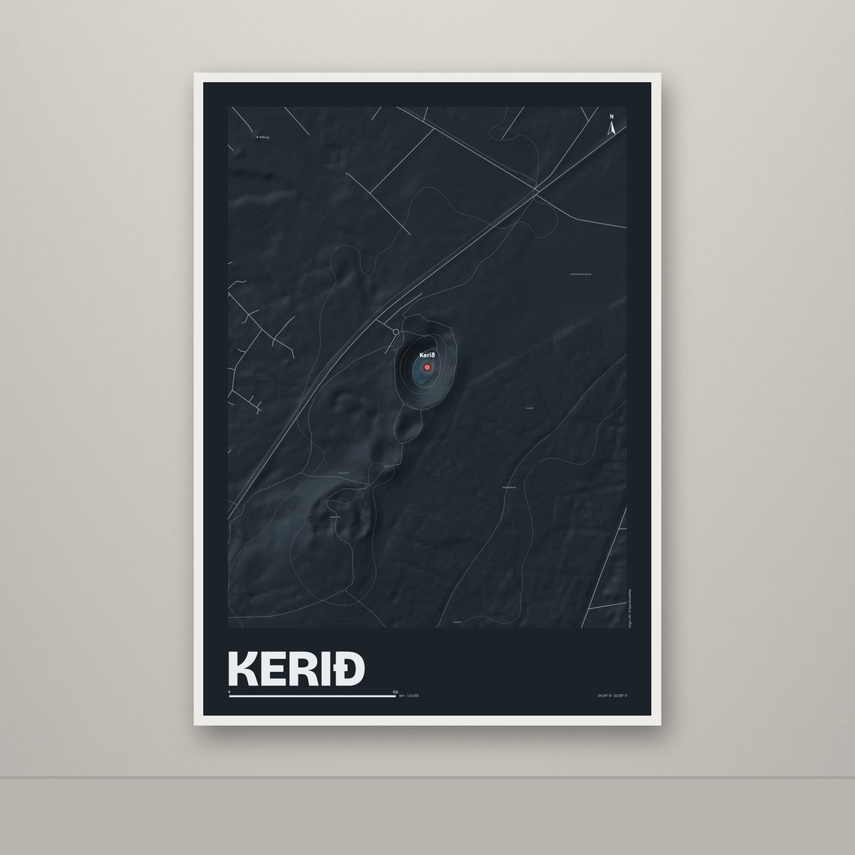Kerið – Nótt, rauður