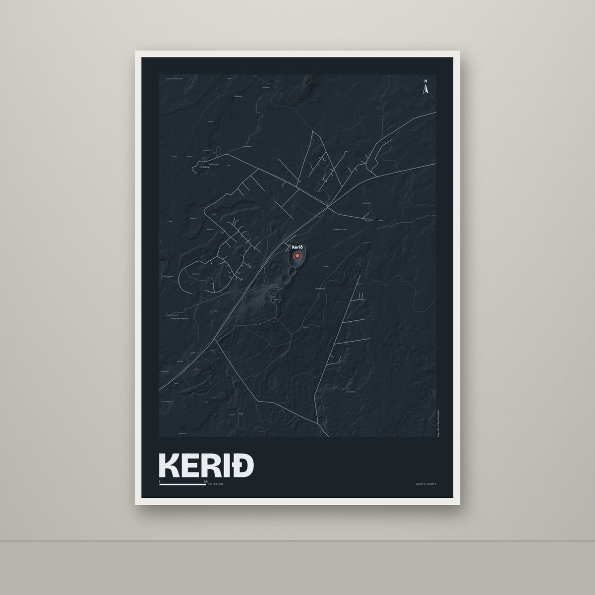 Kerið – Nótt, rauður