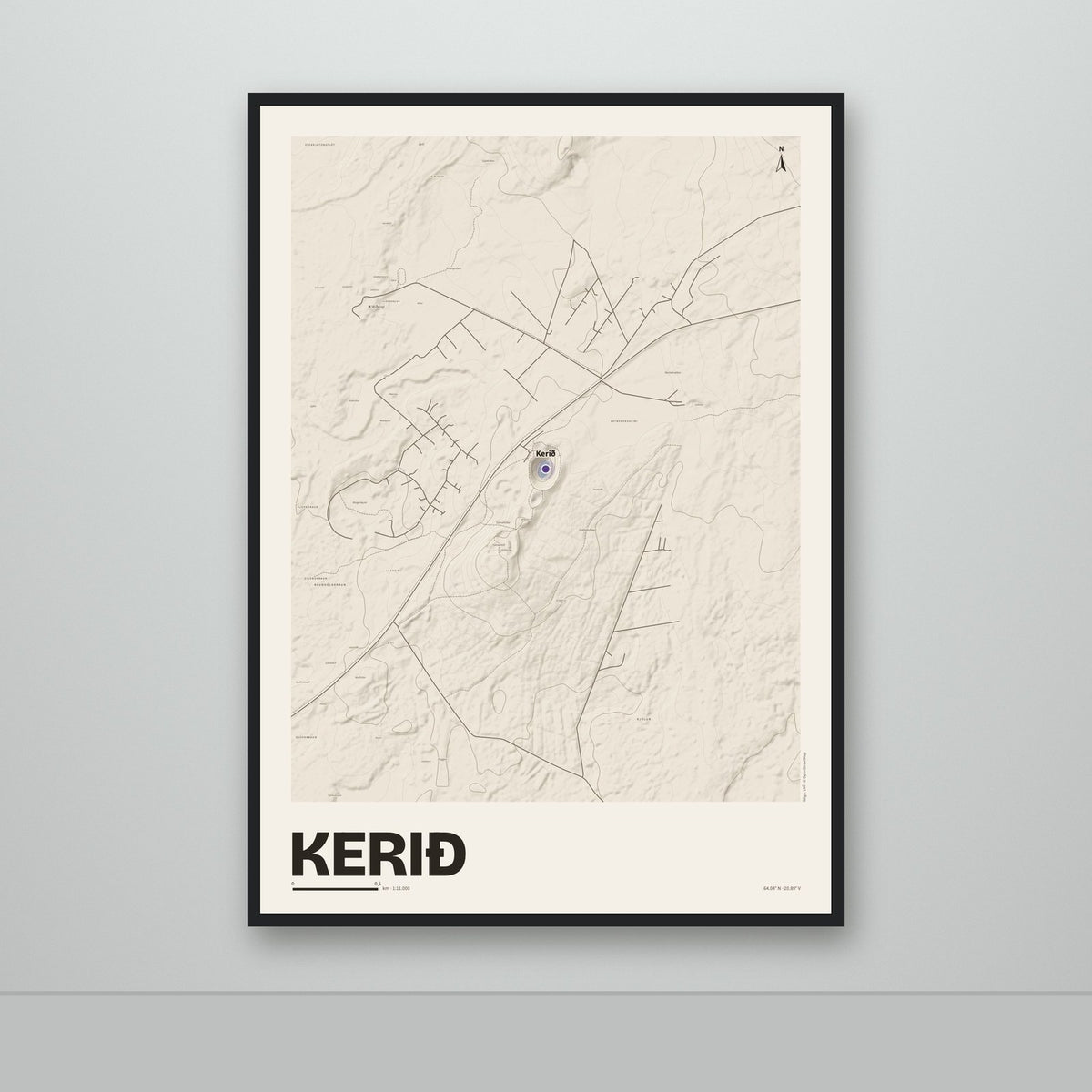 Kerið – Sandur, lúpínufjólublár