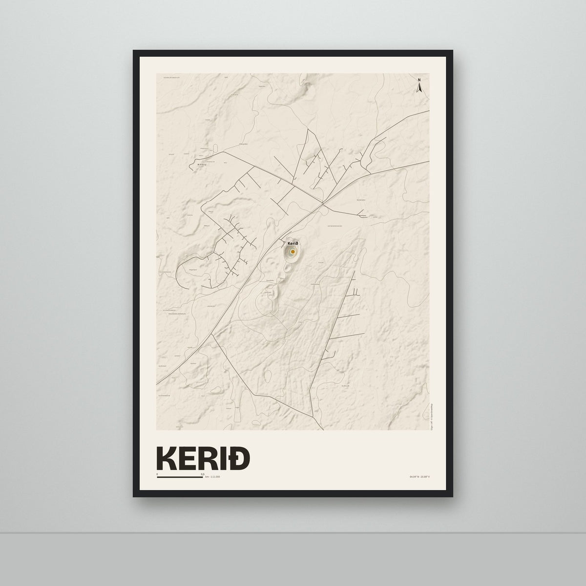 Kerið – Sandur, okkurgulur