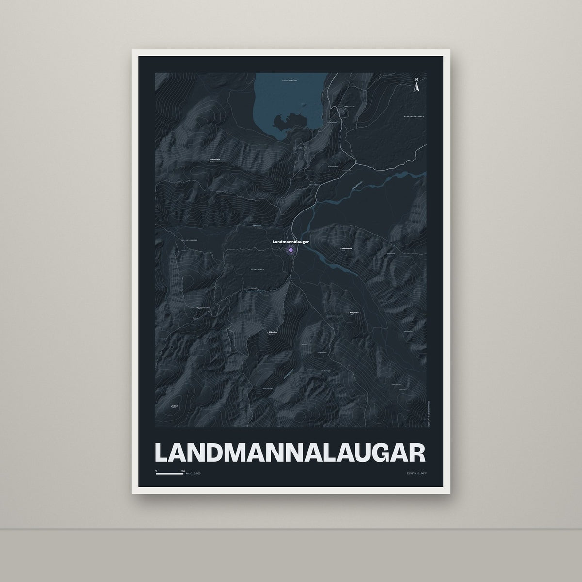 Landmannalaugar – Nótt, lúpínufjólublár