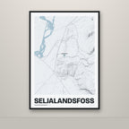 Seljalandsfoss – Ljóst, blár