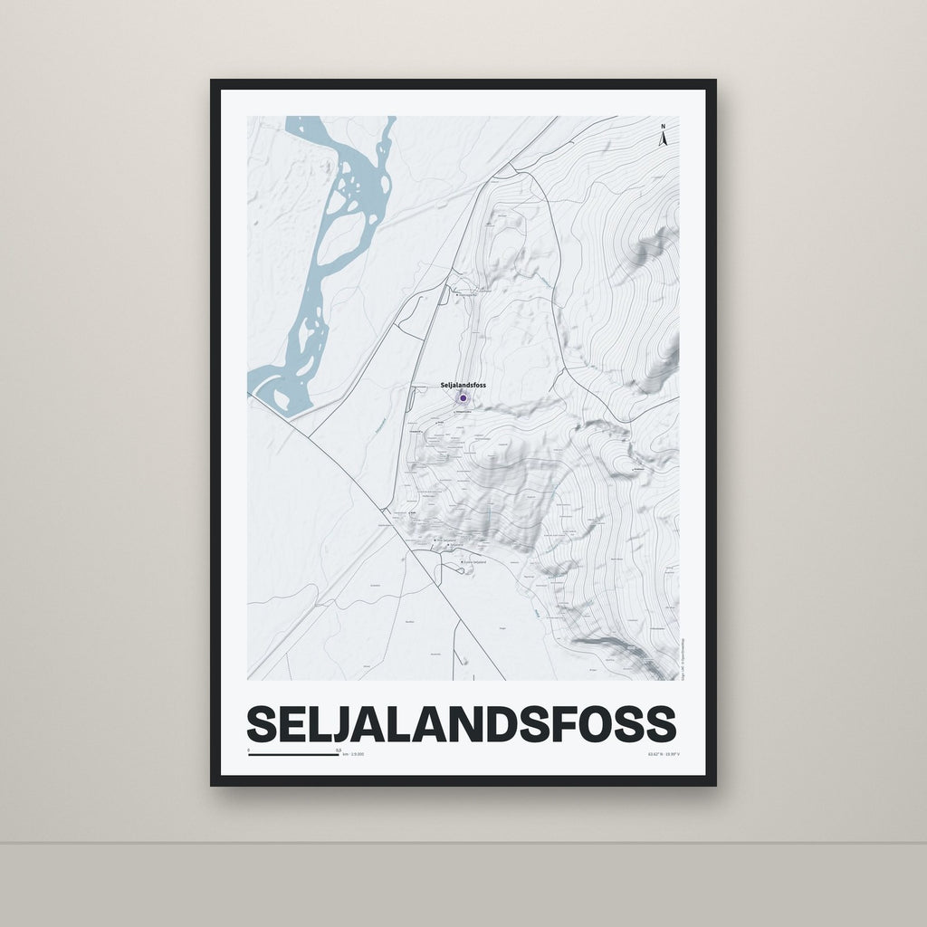 Seljalandsfoss – Ljóst, lúpínufjólublár