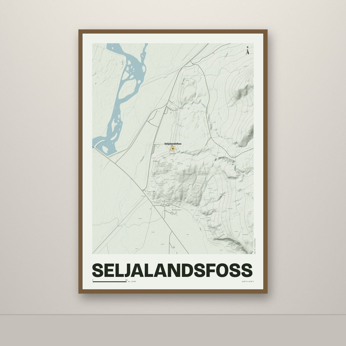 Seljalandsfoss – Mosi, okkurgulur