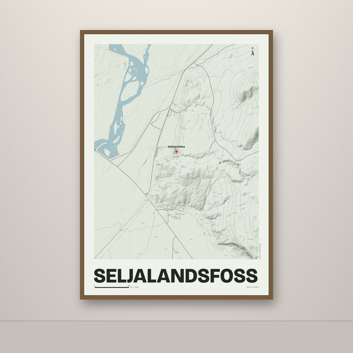 Seljalandsfoss – Mosi, rauður