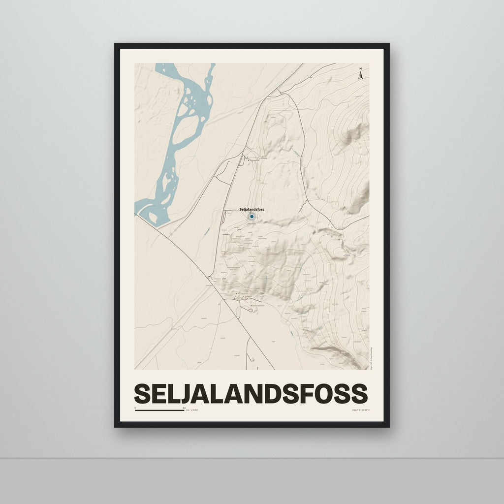 Seljalandsfoss – Sandur, blár