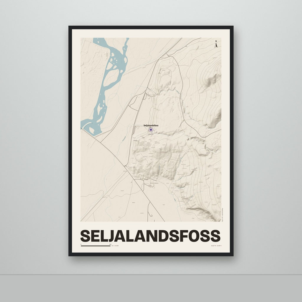 Seljalandsfoss – Sandur, lúpínufjólublár