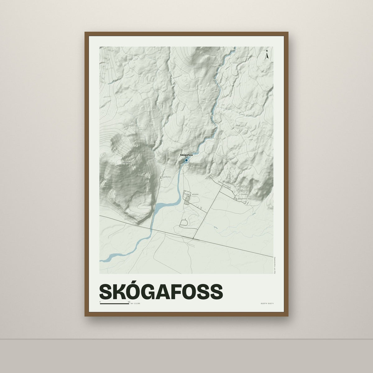 Skógafoss – Mosi, blár