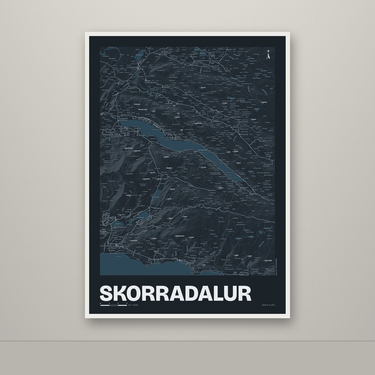 Skorradalur – Nótt, lúpínufjólublár