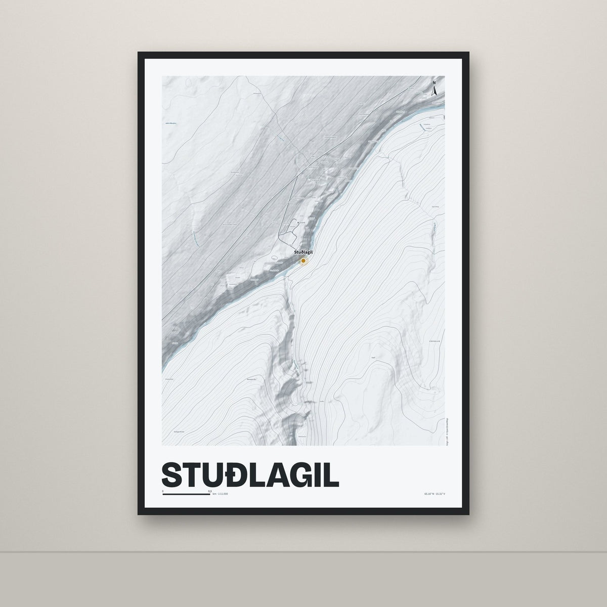 Stuðlagil – Ljóst, okkurgulur