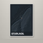 Stuðlagil – Nótt, rauður
