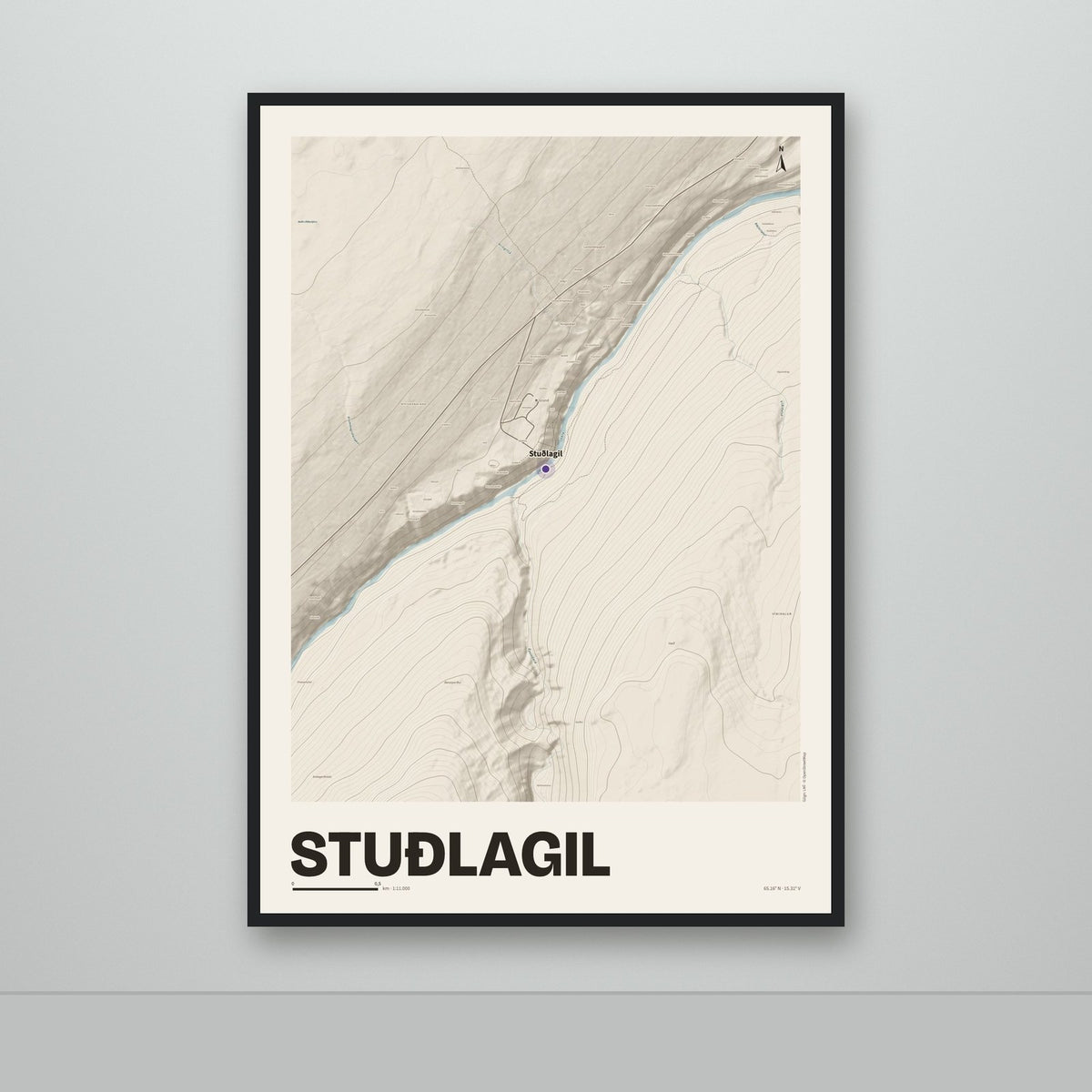 Stuðlagil – Sandur, lúpínufjólublár