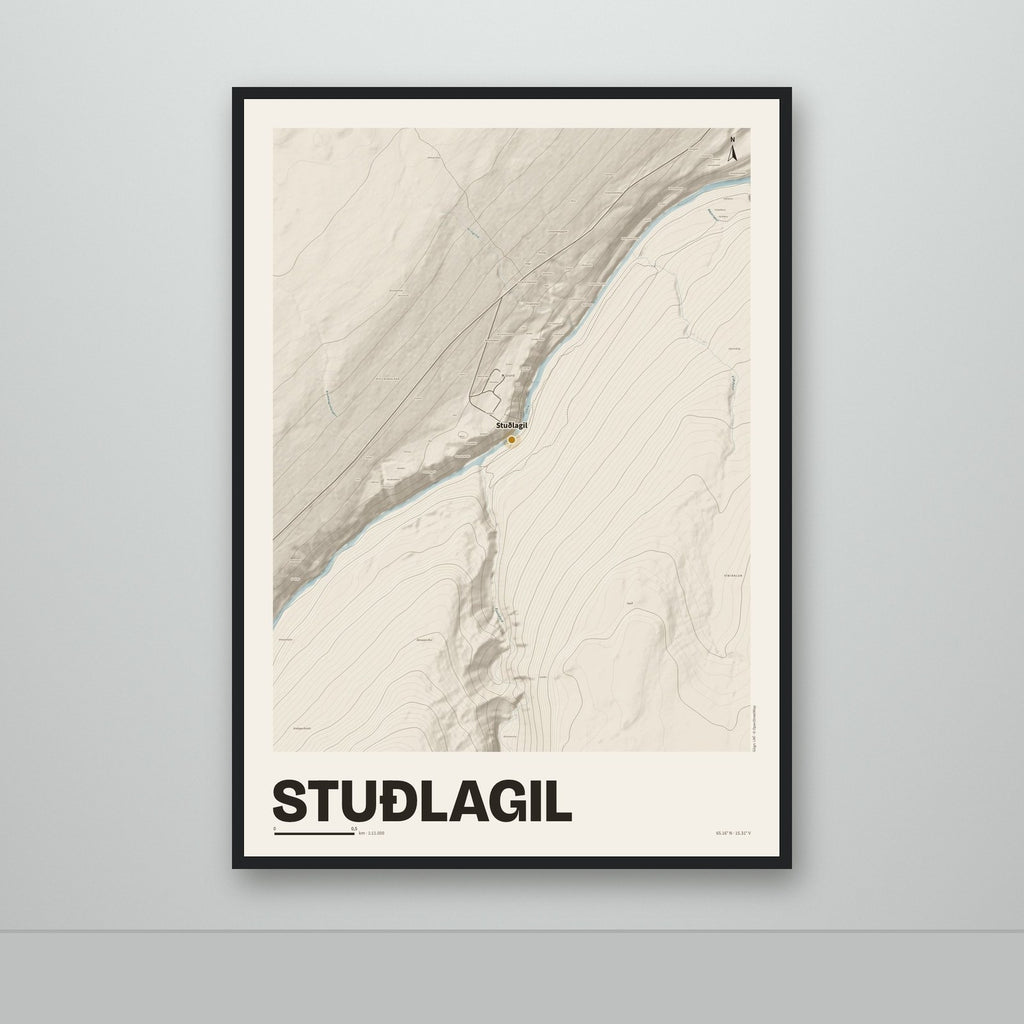 Stuðlagil – Sandur, okkurgulur