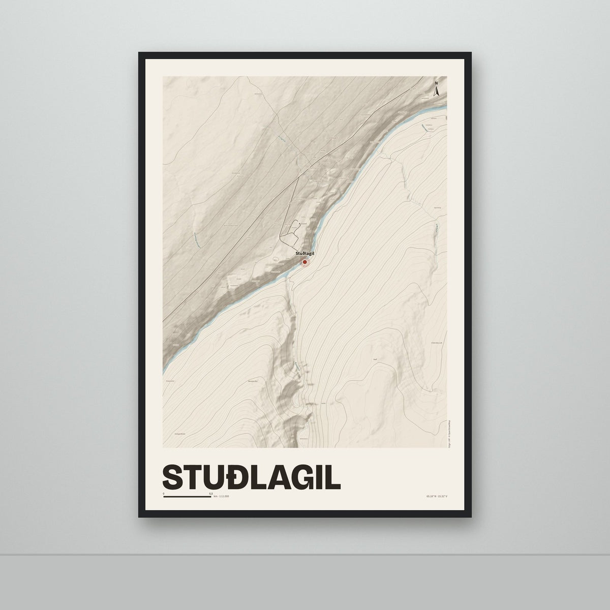 Stuðlagil – Sandur, rauður