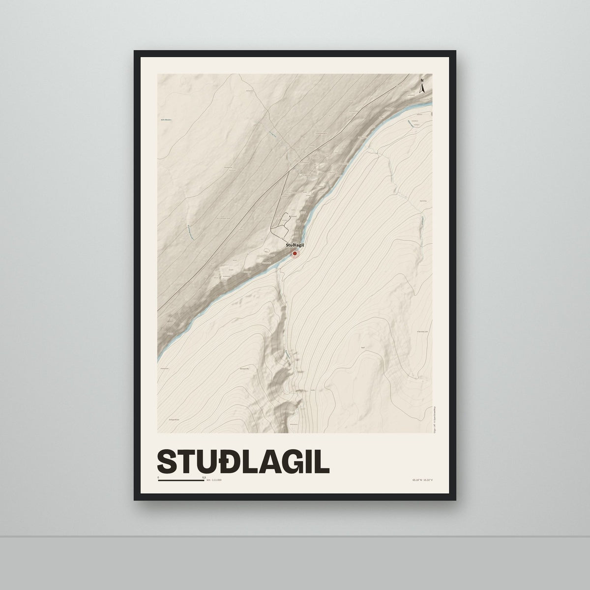 Stuðlagil – Sandur, rauður