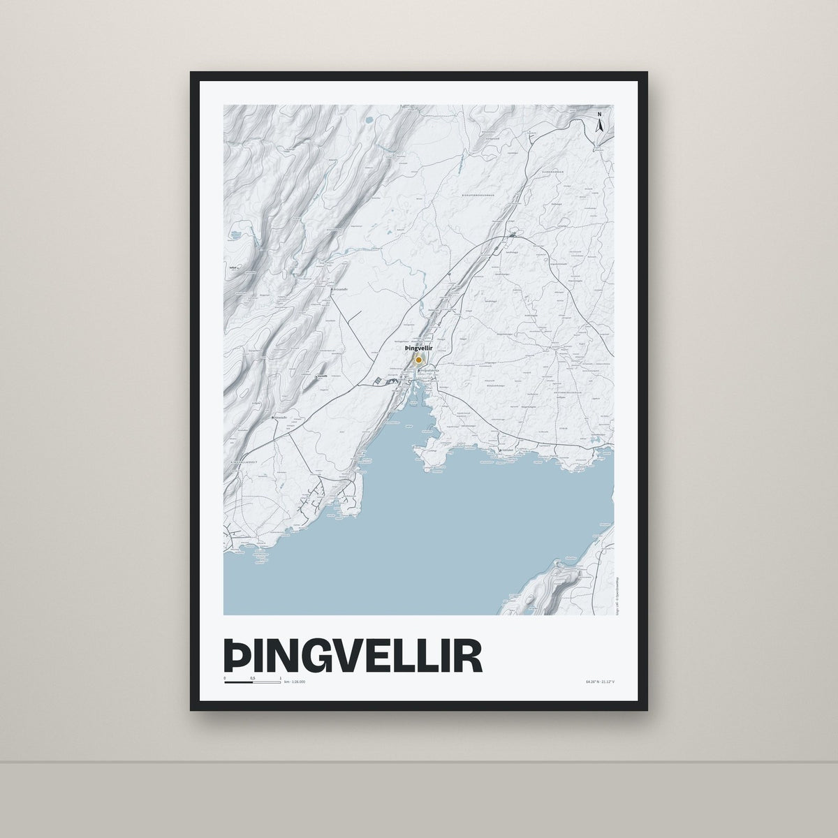Þingvellir – Ljóst, okkurgulur
