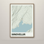 Þingvellir – Mosi, okkurgulur