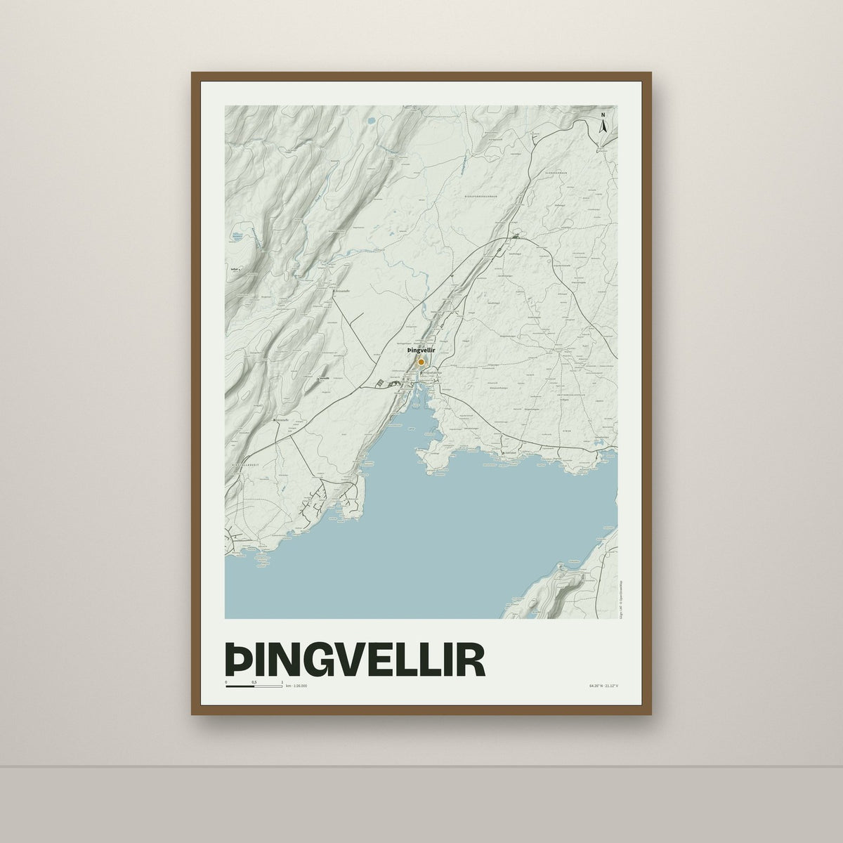Þingvellir – Mosi, okkurgulur