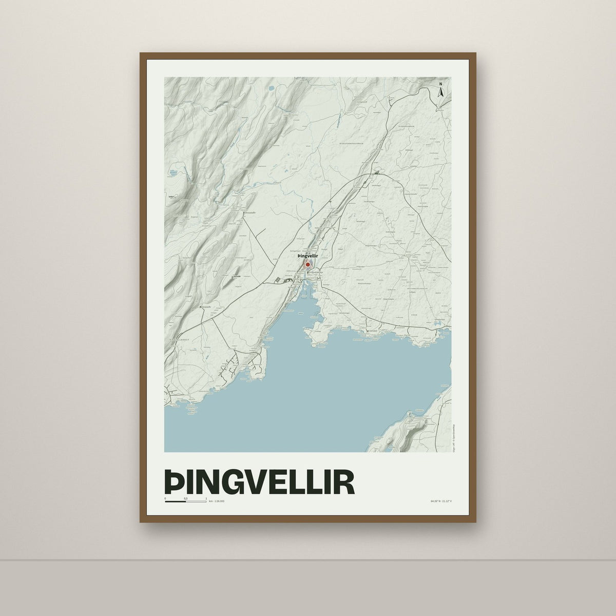 Þingvellir – Mosi, rauður