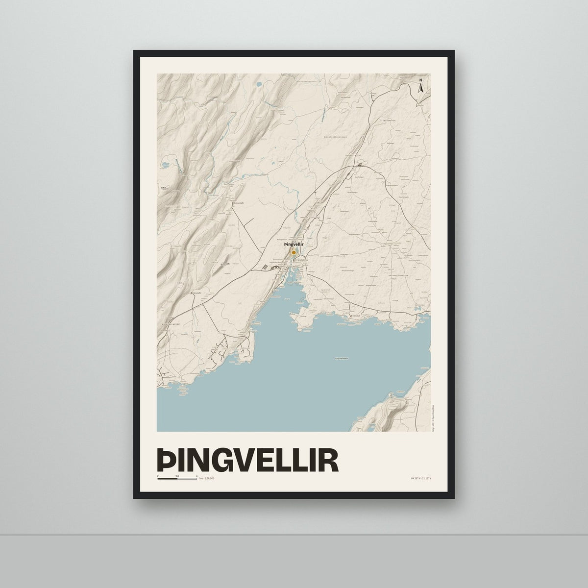 Þingvellir – Sandur, okkurgulur