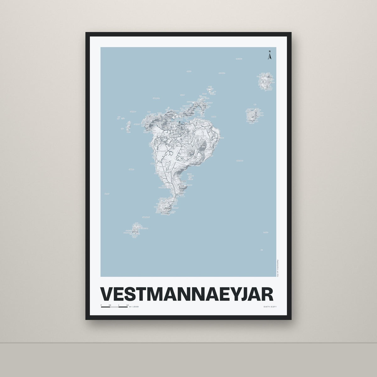 Vestmannaeyjar – Ljóst, okkurgulur