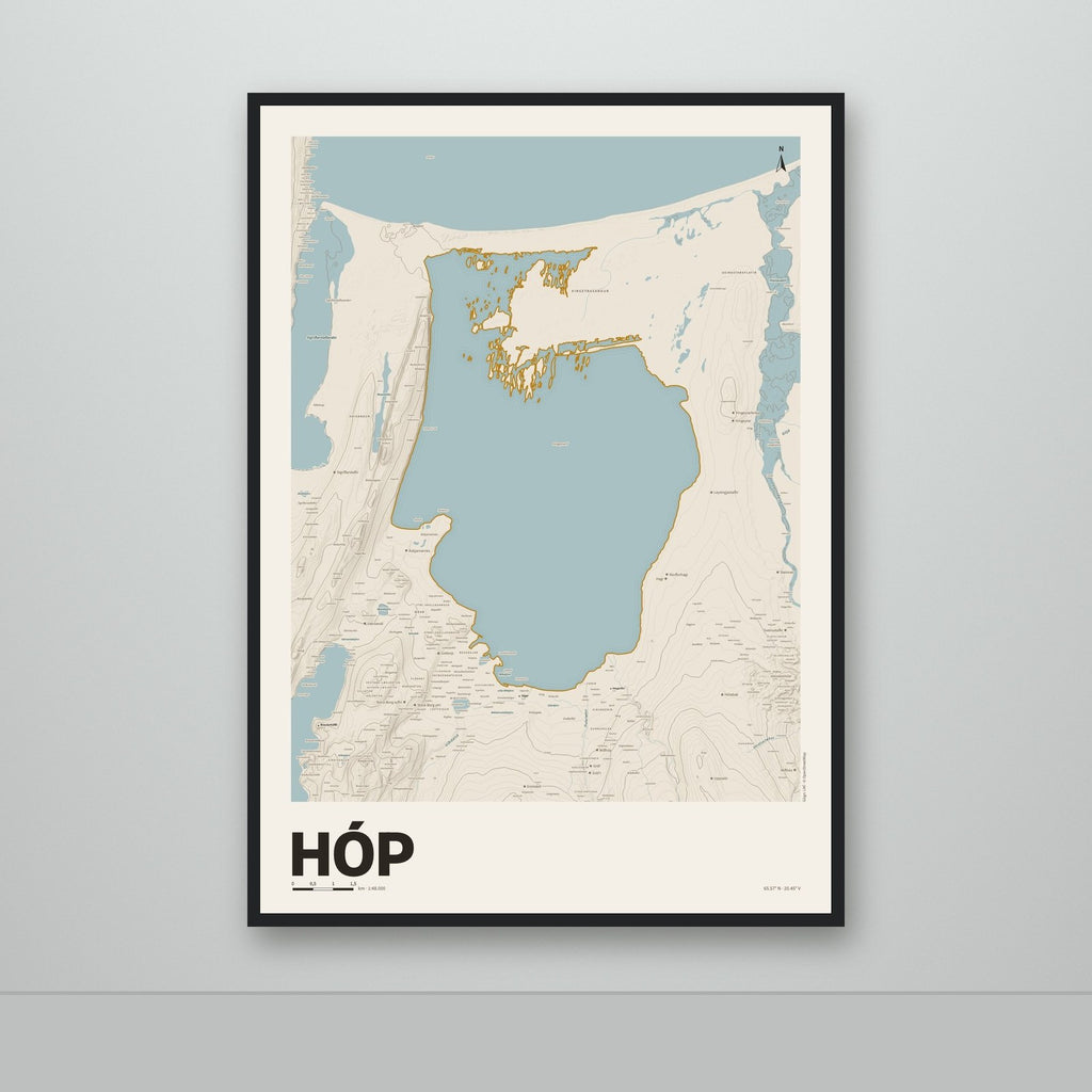 Hóp – Sandur, okkurgulur