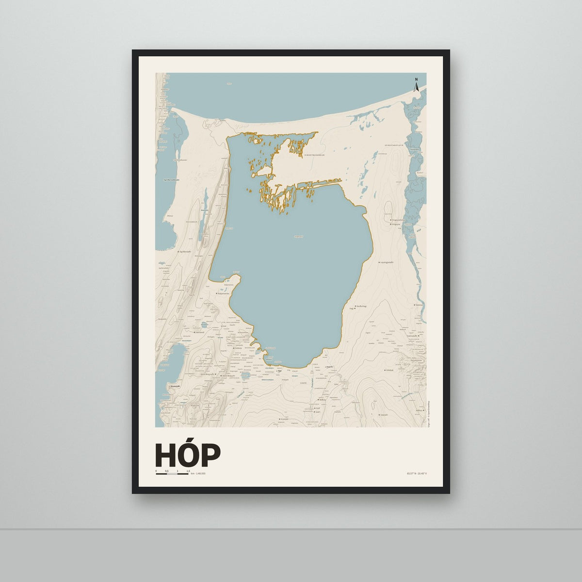 Hóp – Sandur, okkurgulur