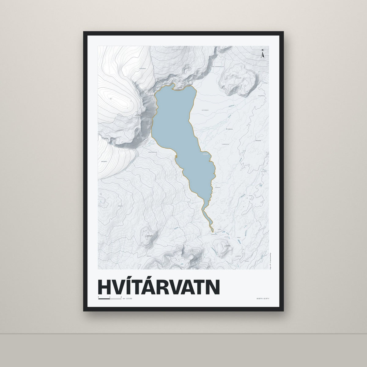 Hvítárvatn – Ljóst, okkurgulur