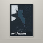 Hvítárvatn – Nótt, lúpínufjólublár