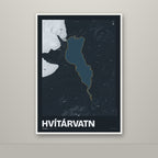 Hvítárvatn – Nótt, okkurgulur
