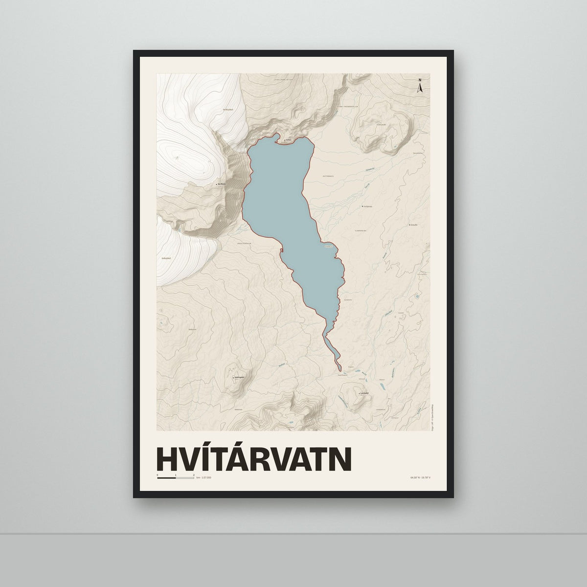 Hvítárvatn – Sandur, rauður