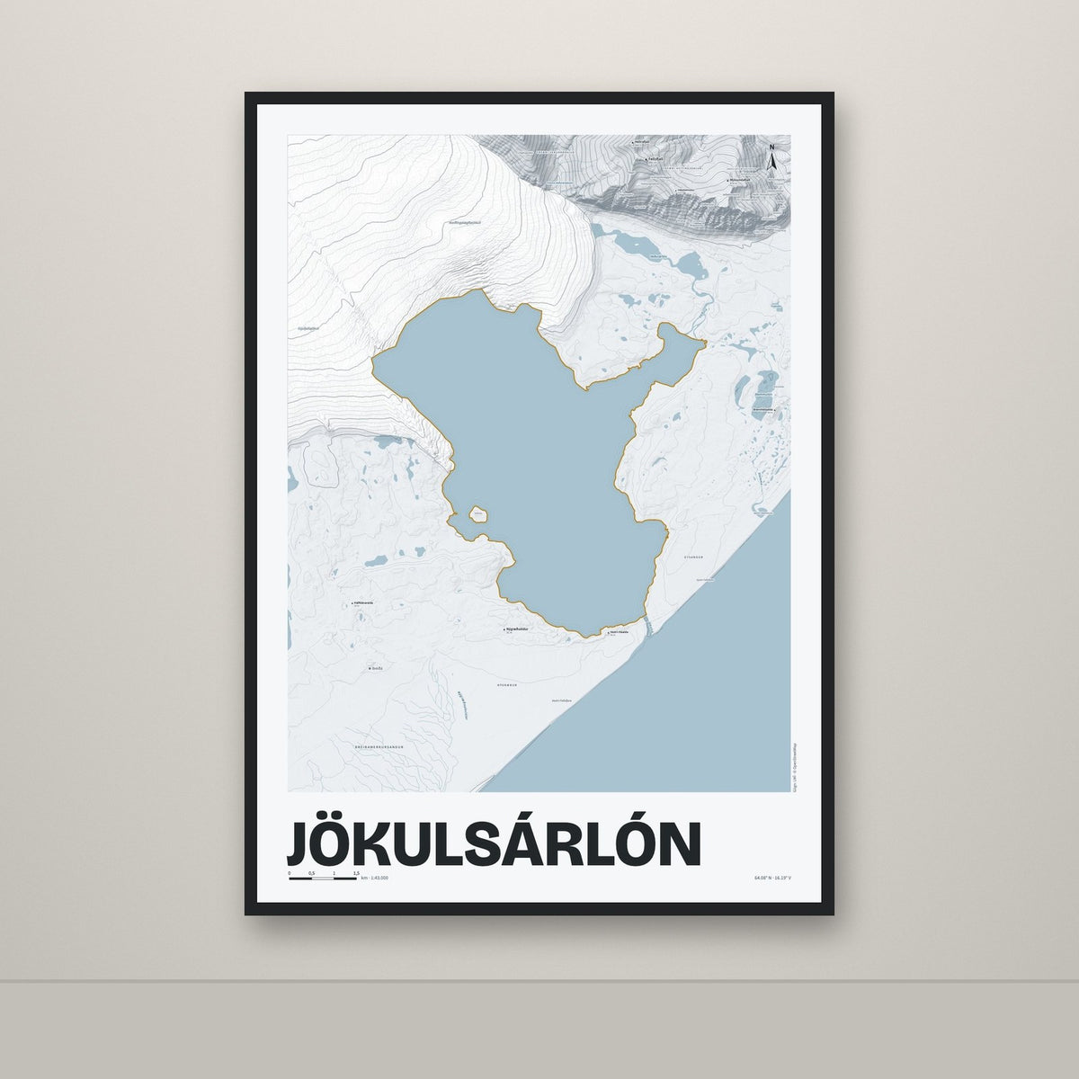 Jökulsárlón – Ljóst, okkurgulur