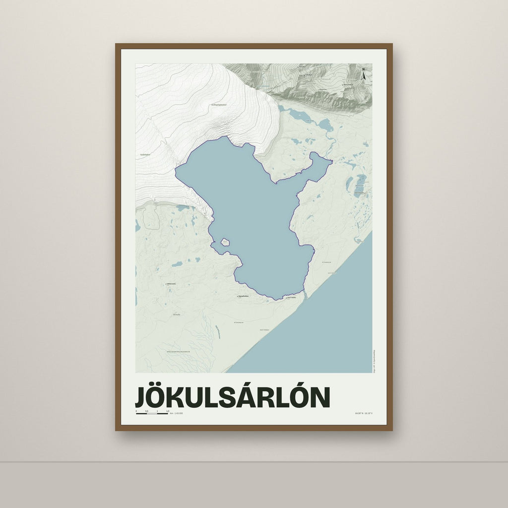 Jökulsárlón – Mosi, lúpínufjólublár